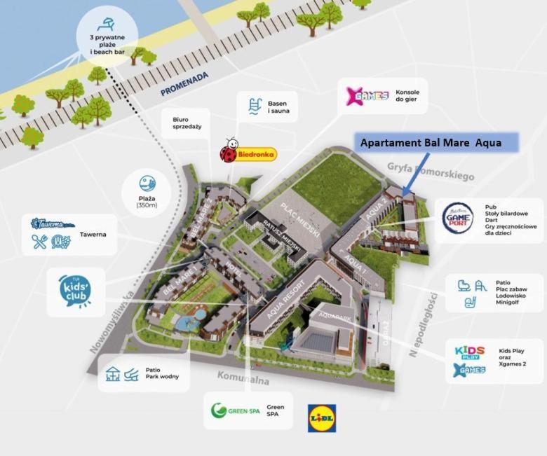 Bel Mare Aqua Apartament Parking Gratis + Taras Miedzyzdroje Exterior foto